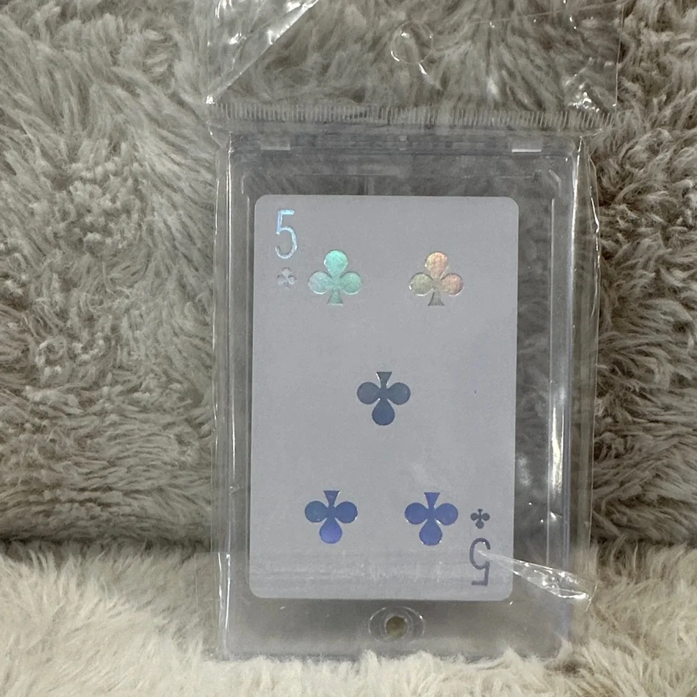 Dior Joy 5 of Clubs Card Sealed in Holder - Silver and White - Picture 2 of 2